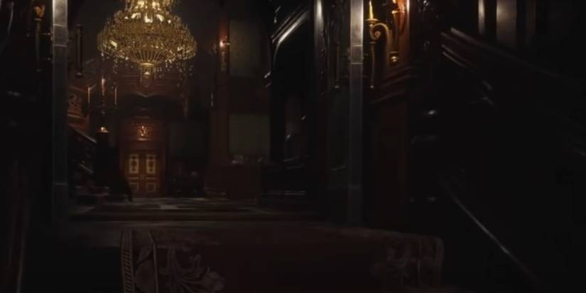 Resident Evil Village Going To The Stairs InThe Foyer