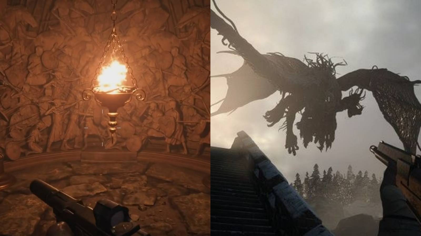 Resident Evil Village House Dimitrescu Walkthrough Collage