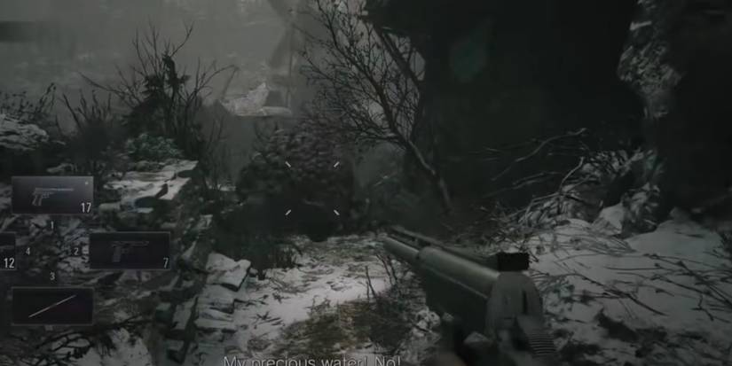 Resident Evil Village Shooting Moreau As He Leaves The Water