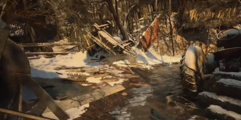 Resident Evil Village Signs Directing Ethan Where To Go