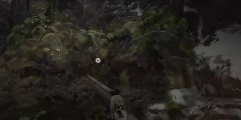 Resident Evil Village Smashing Through A Barrier Of Mucus