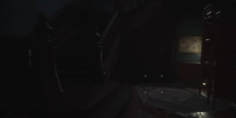 Resident Evil Village Stairway In The Second Courtyard Room