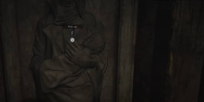 Resident Evil Village Statue In The Fireplace