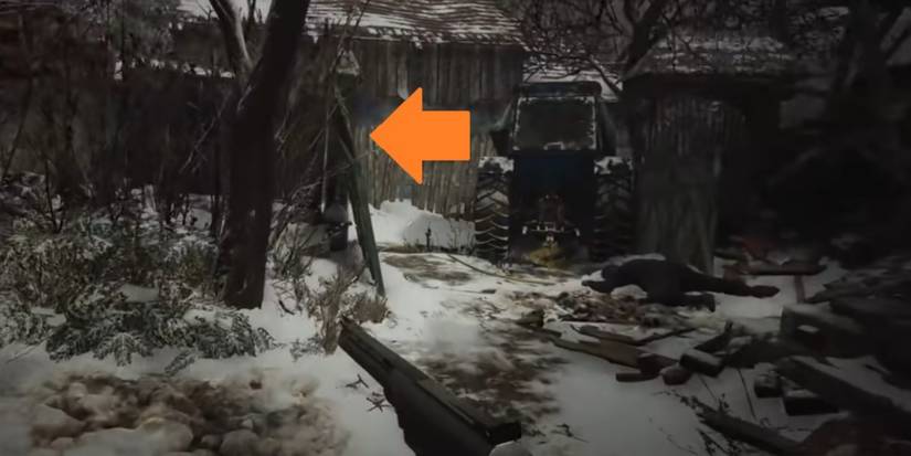 Resident Evil Village Turning Left At The Tractor