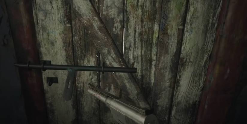 Resident Evil Village Unlatching The Bolt To The Back Door
