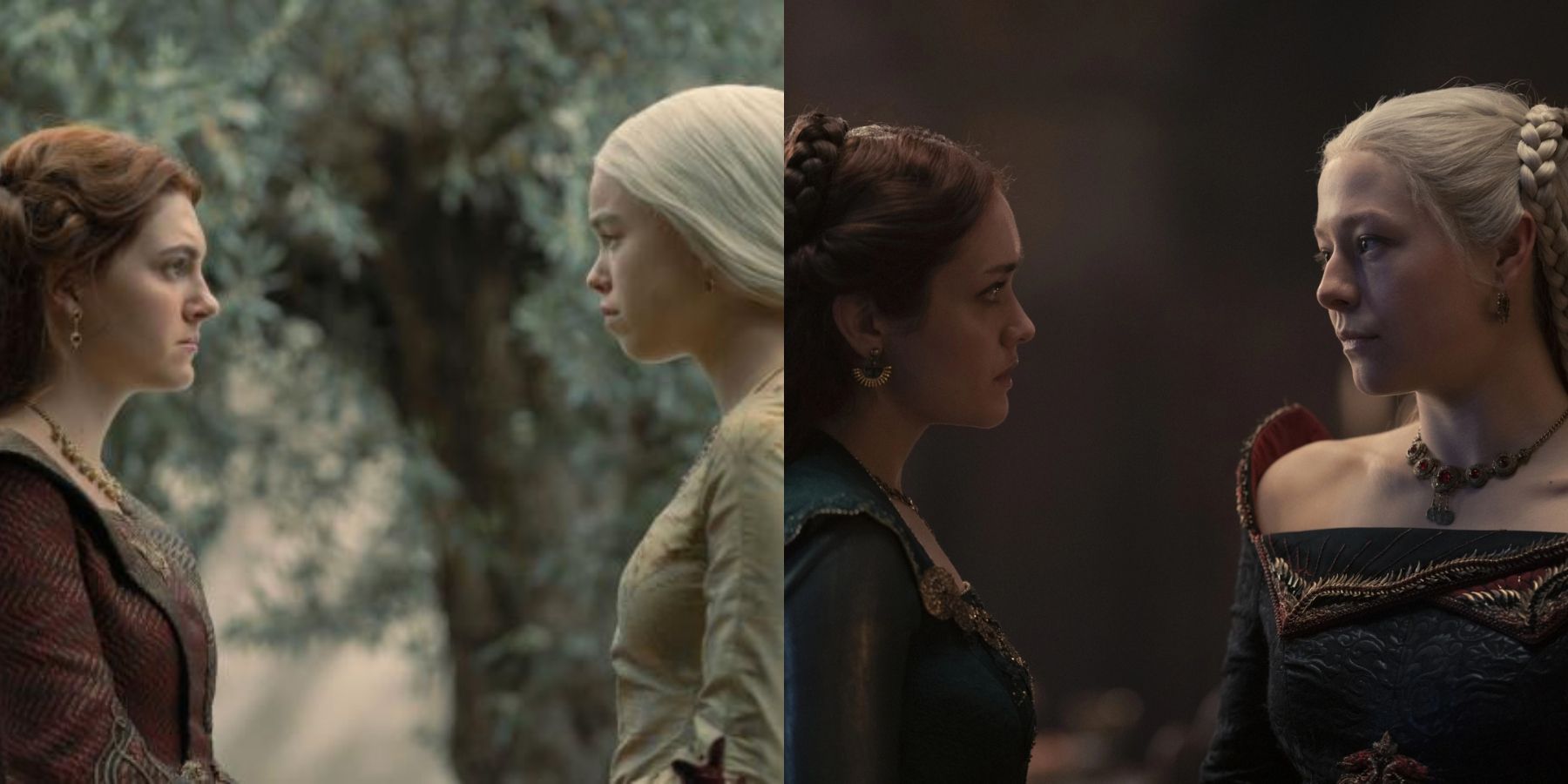House of the Dragon Rhaenyra and Alicent Younger vs Older