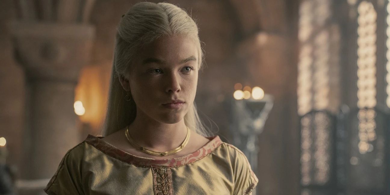Rhaenyra looking serious in House of the Dragon