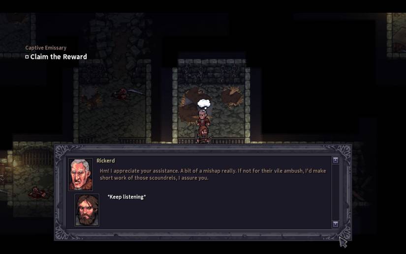 Rickerd expresses his begrudging gratitude