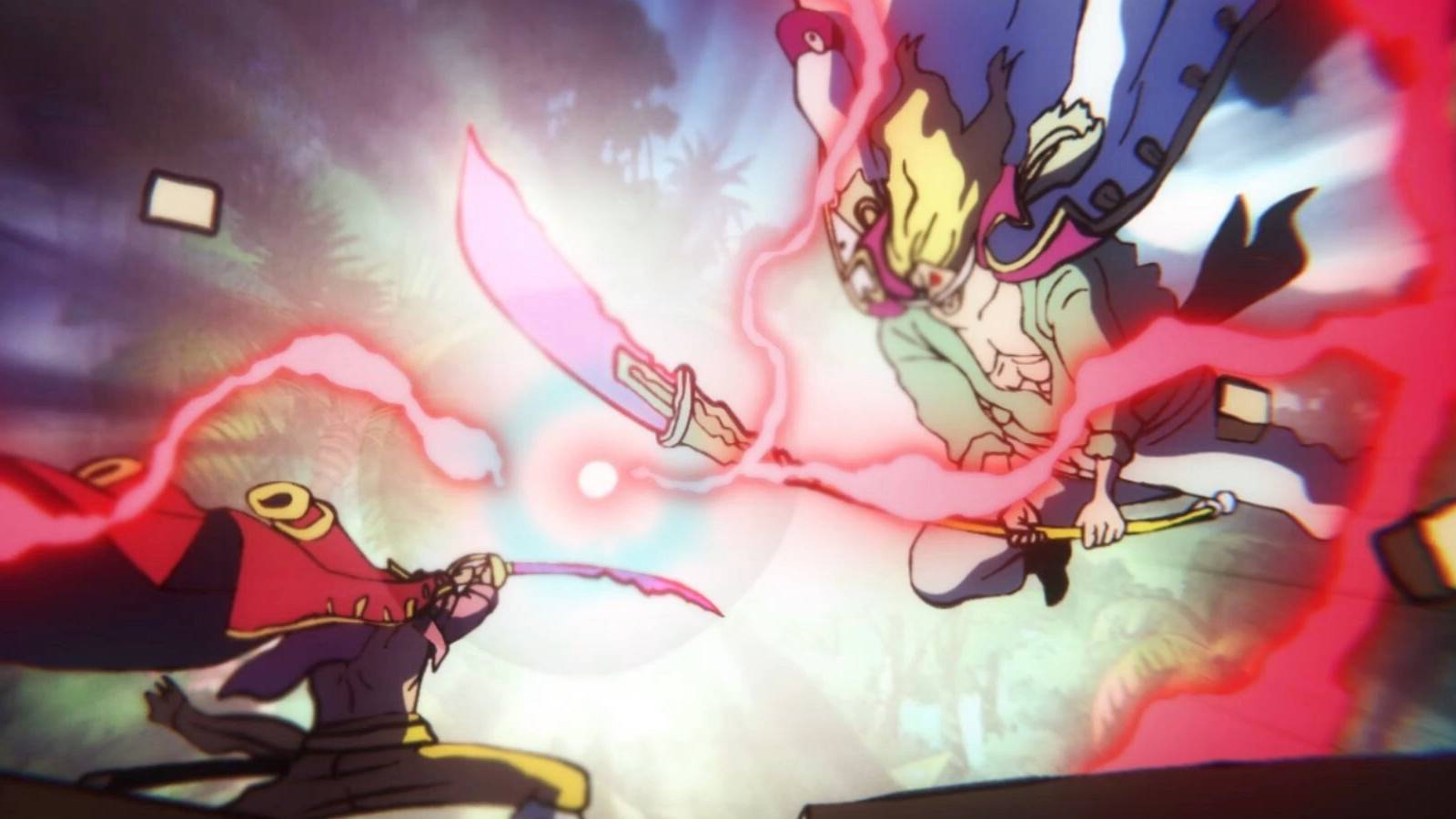 Roger and Whitebeard clash 