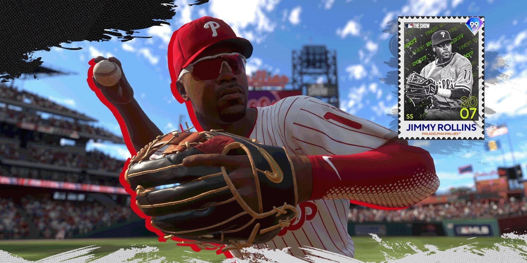 MLB The Show 22's Jimmy Rollins promo art
