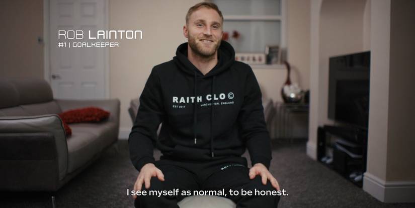 Wrexham goalkeeper Rob Lainton in Welcome to Wrexham