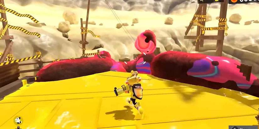 Running across an ink pool in Splatoon 3