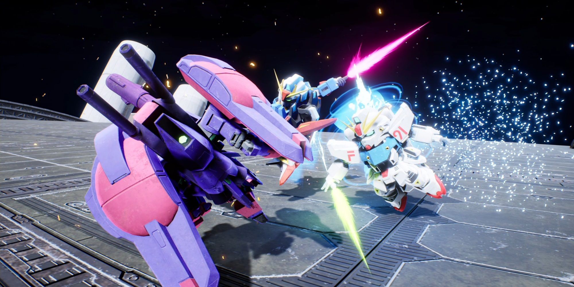 SD Gundam Battle Alliance - Three Gundams