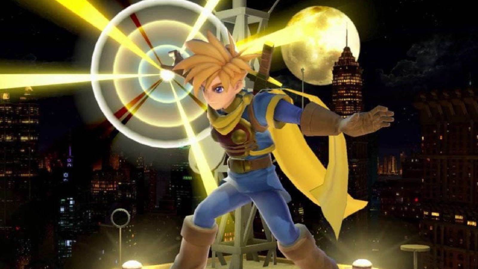 Isaac using magic in Smash Bros Ultimate