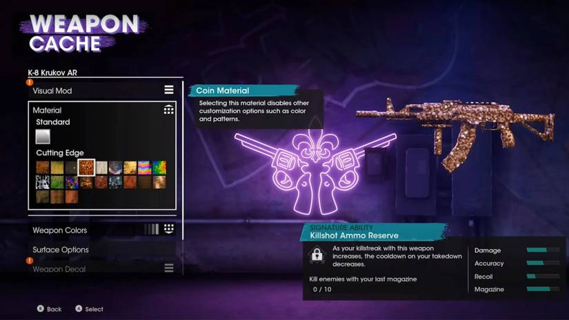 Saints Row Weapon Customisation