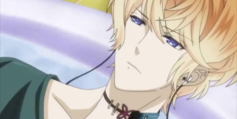 Shu Sakamaki in a bathtub in the Diabolik Lovers anime