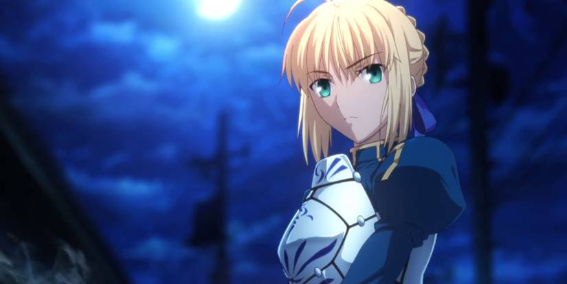 Side Shot Of Saber From The Fate Franchise