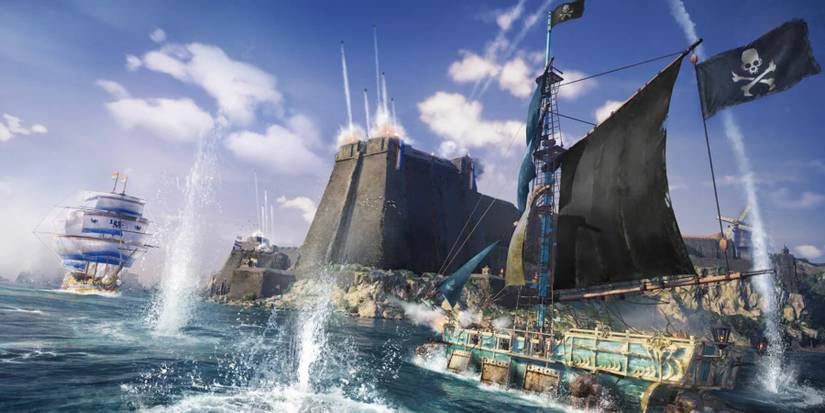 Skull and Bones fort naval comabt