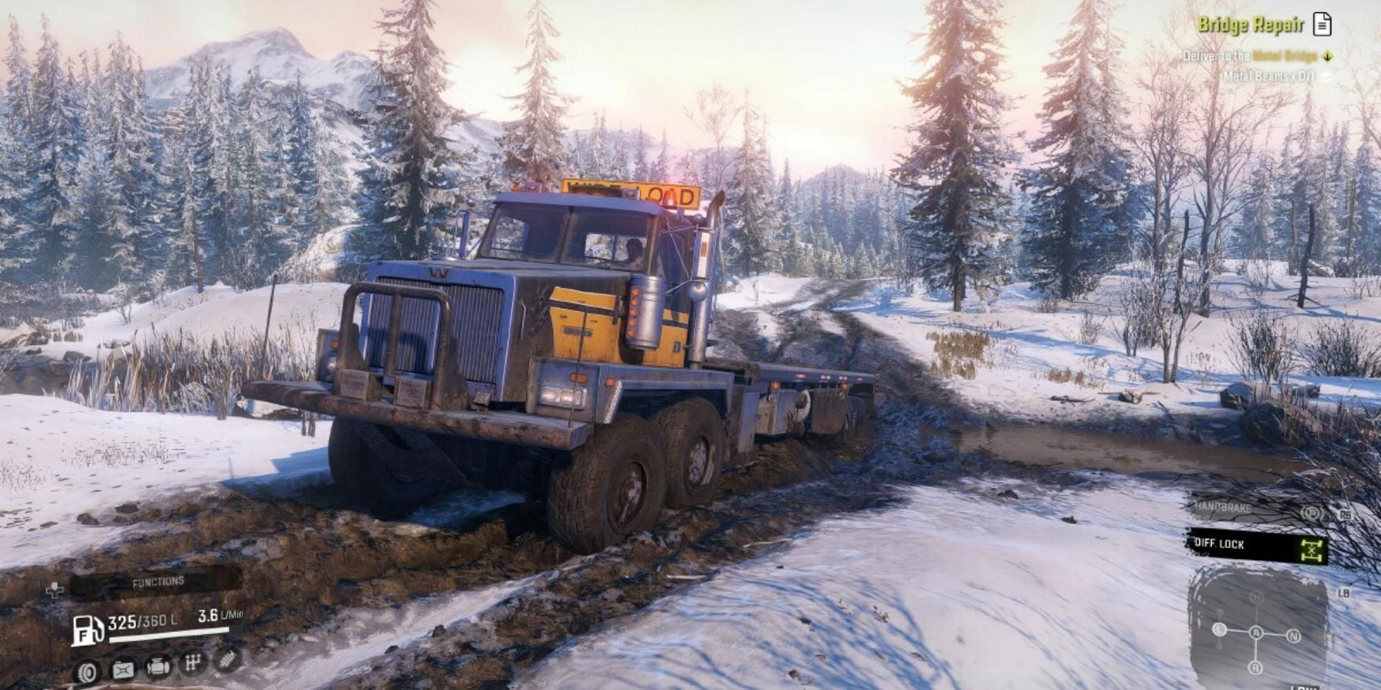 truck in SnowRunner