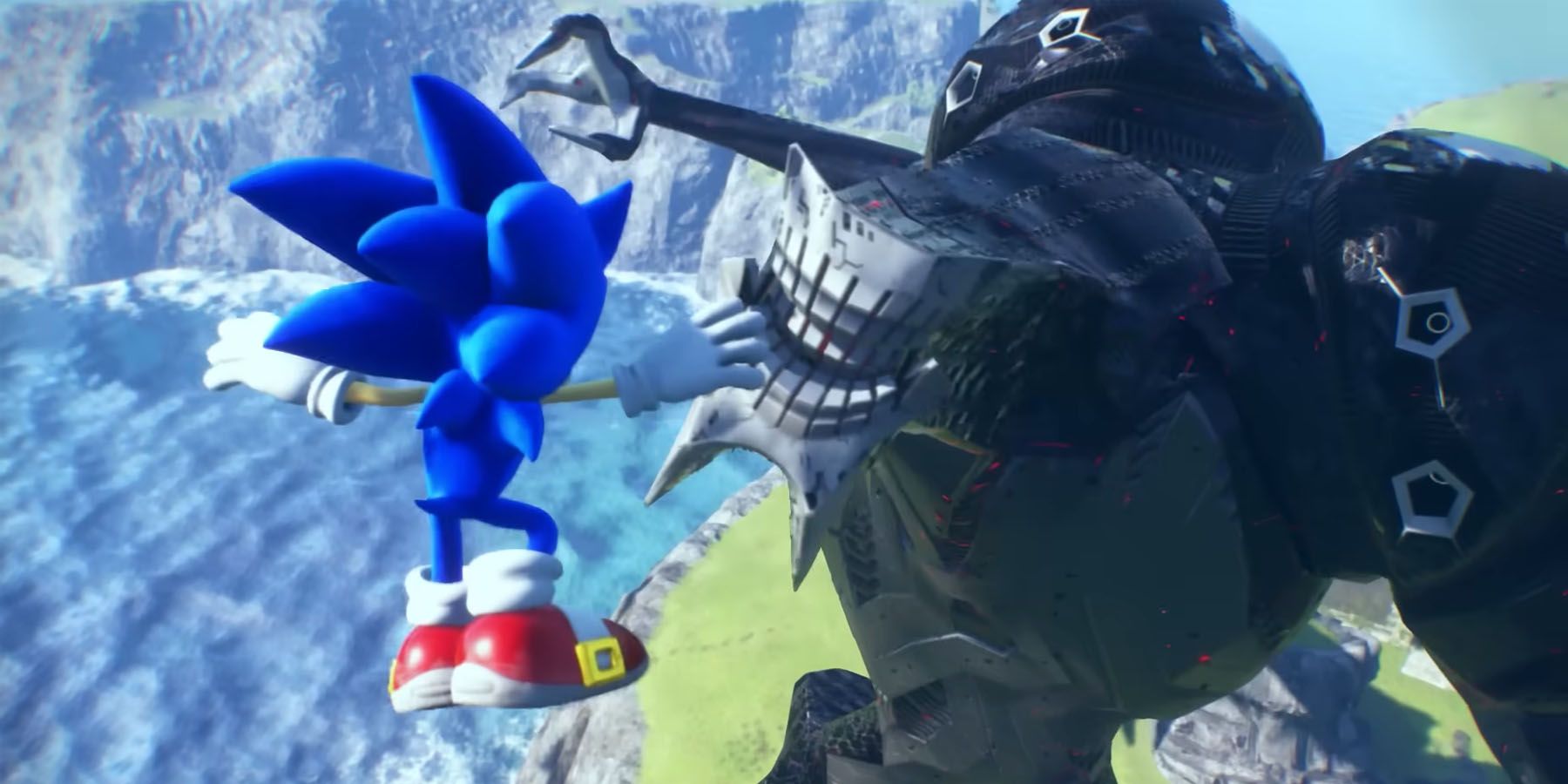 Sonic Frontiers Sonic vs Titan Cutscene