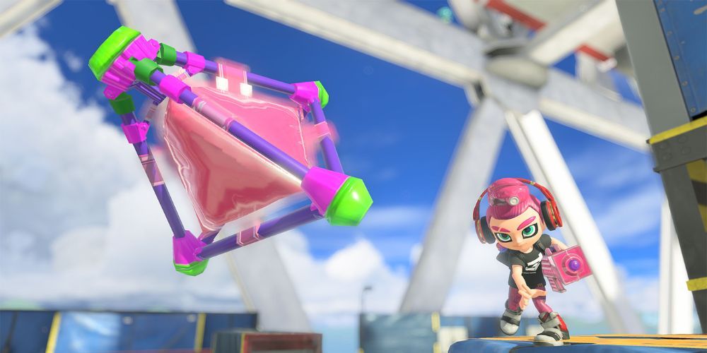 Splatoon 3 Splat Bomb being thrown