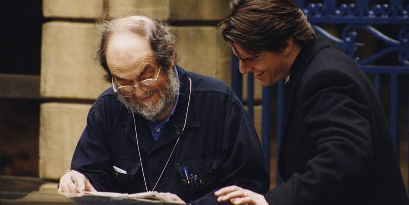 Stanley Kubrick working with Tom Cruise on the set of Eyes Wide Shut