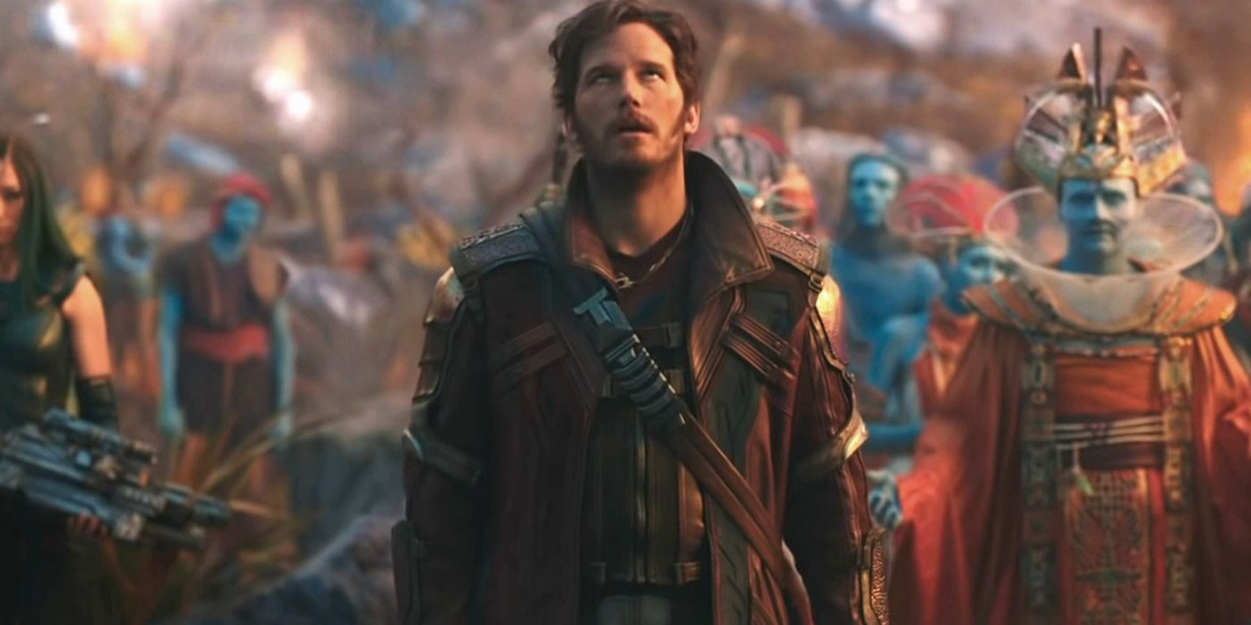 Chris Pratt as Star-Lord annoyed in Thor: Love and Thunder