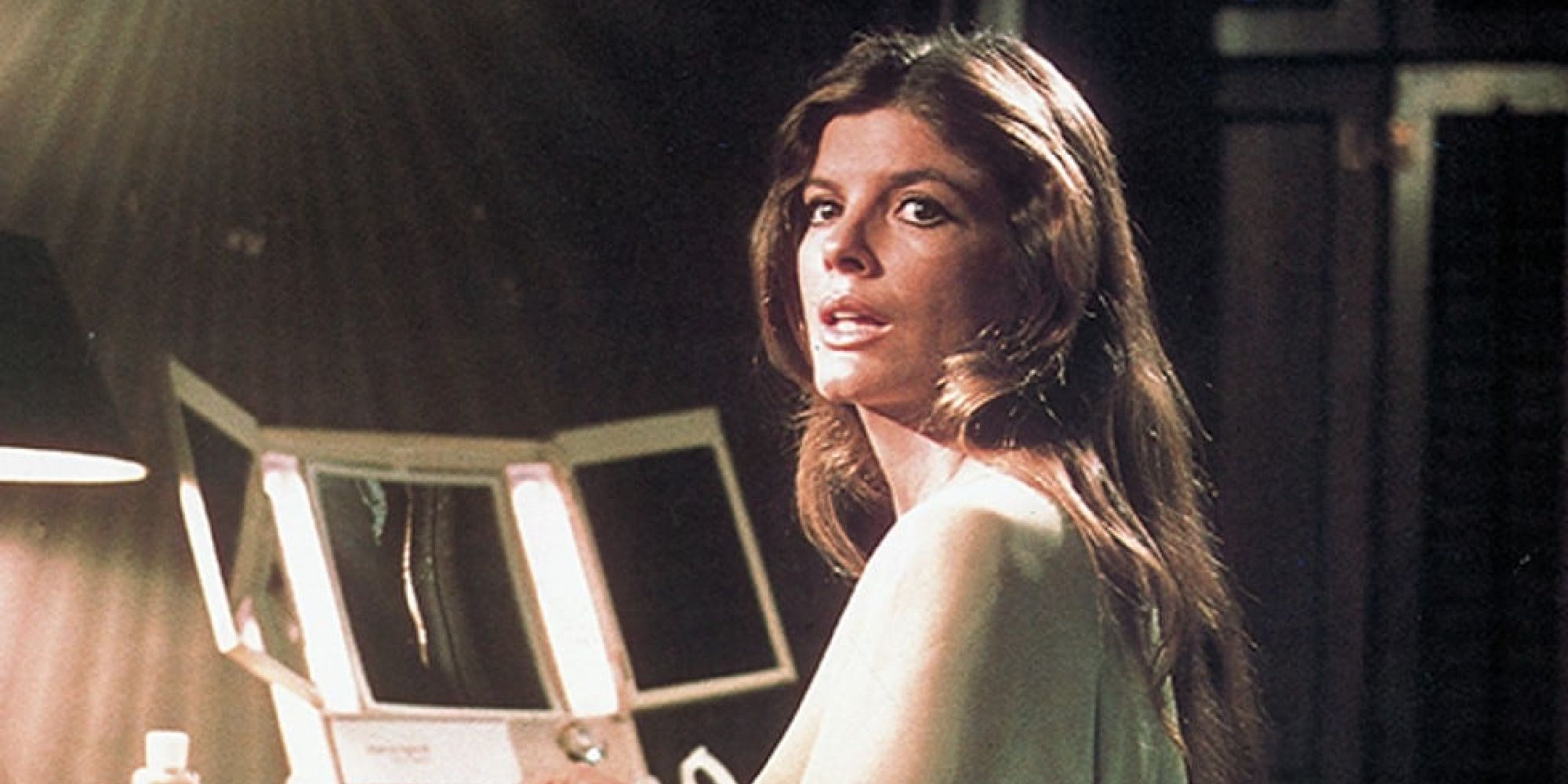 Katharine Ross at a makeup counter in The Stepford Wives