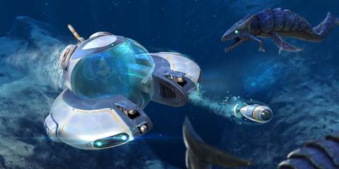 A Seamoth Firing A Torpedo In Subnautica