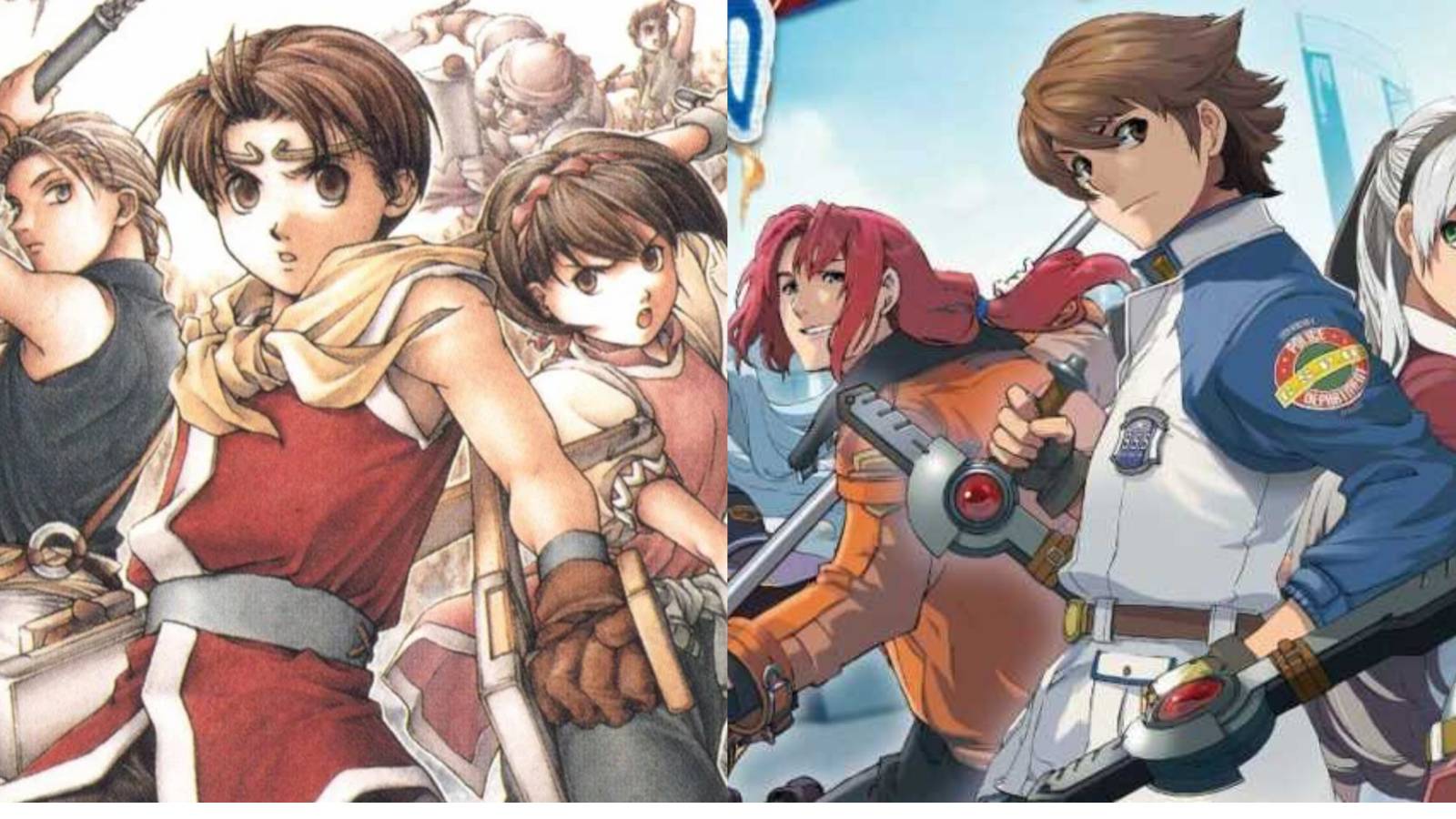 Suikoden Protagonist, Nanami, and Joei - Trails from Zero Lloyd and co
