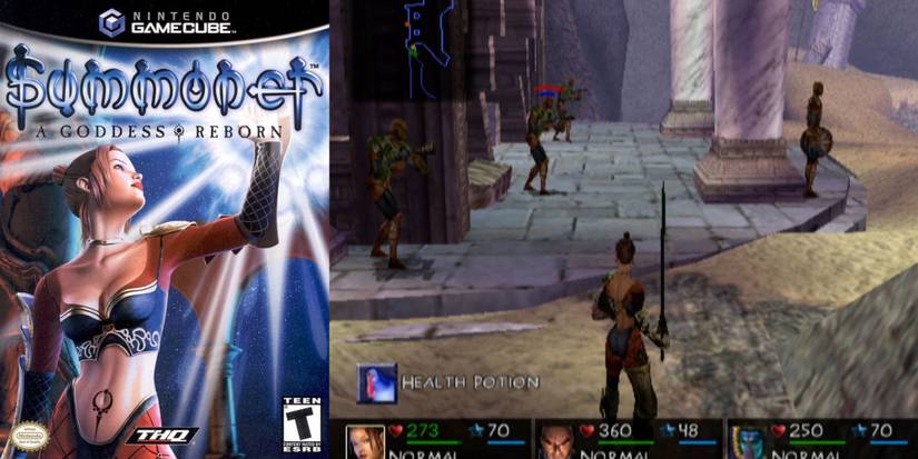 Summoner A Goddess Reborn - Box Art and Screen Shot