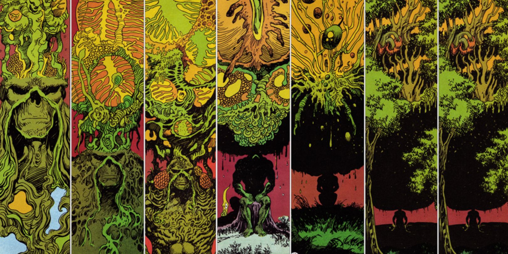 Swamp Thing creates plant life from just his thoughts in DC Comics