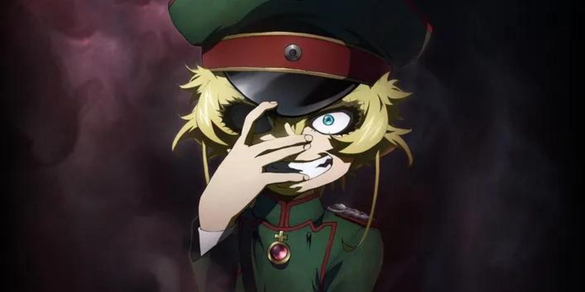 Ртуть ведьма в погонах. Saga of Tanya the Evil. Таня Дегуршафф аниме Скринкапсы. Сага о маленькой девочке Таня воплощение зла генерал из главного Zettour. Таня Дегуршафф офицер.