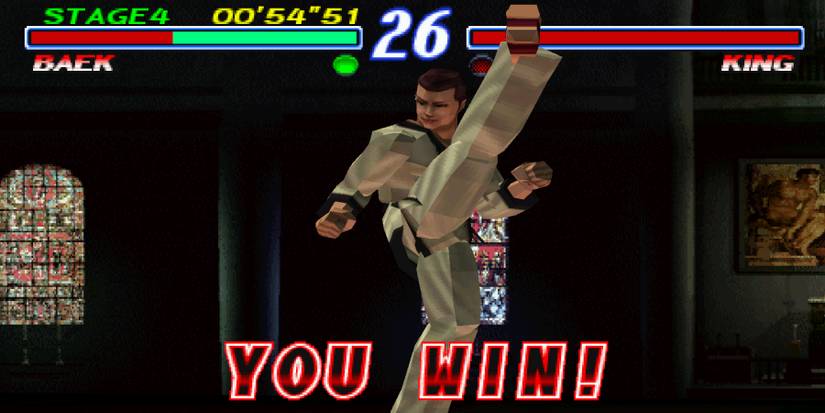 Tekken 2 Baek victory pose