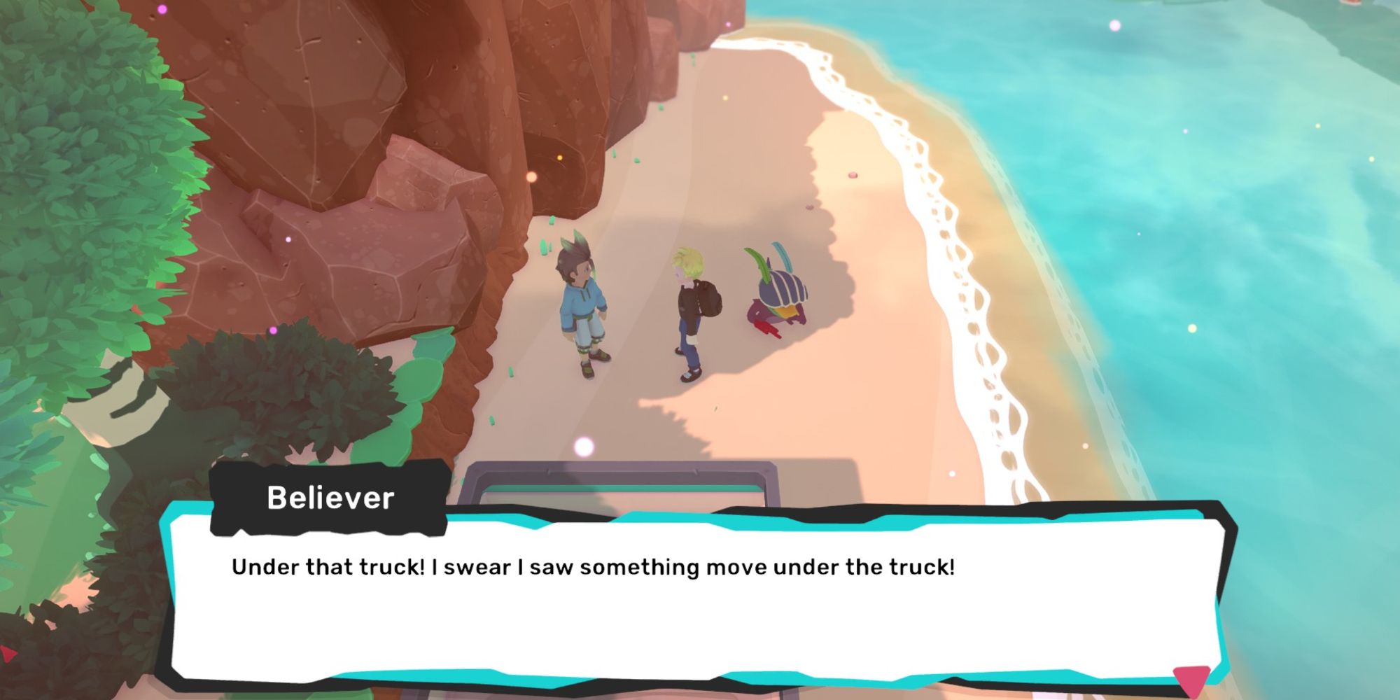 Temtem Pokemon Reference swears it's under that truck