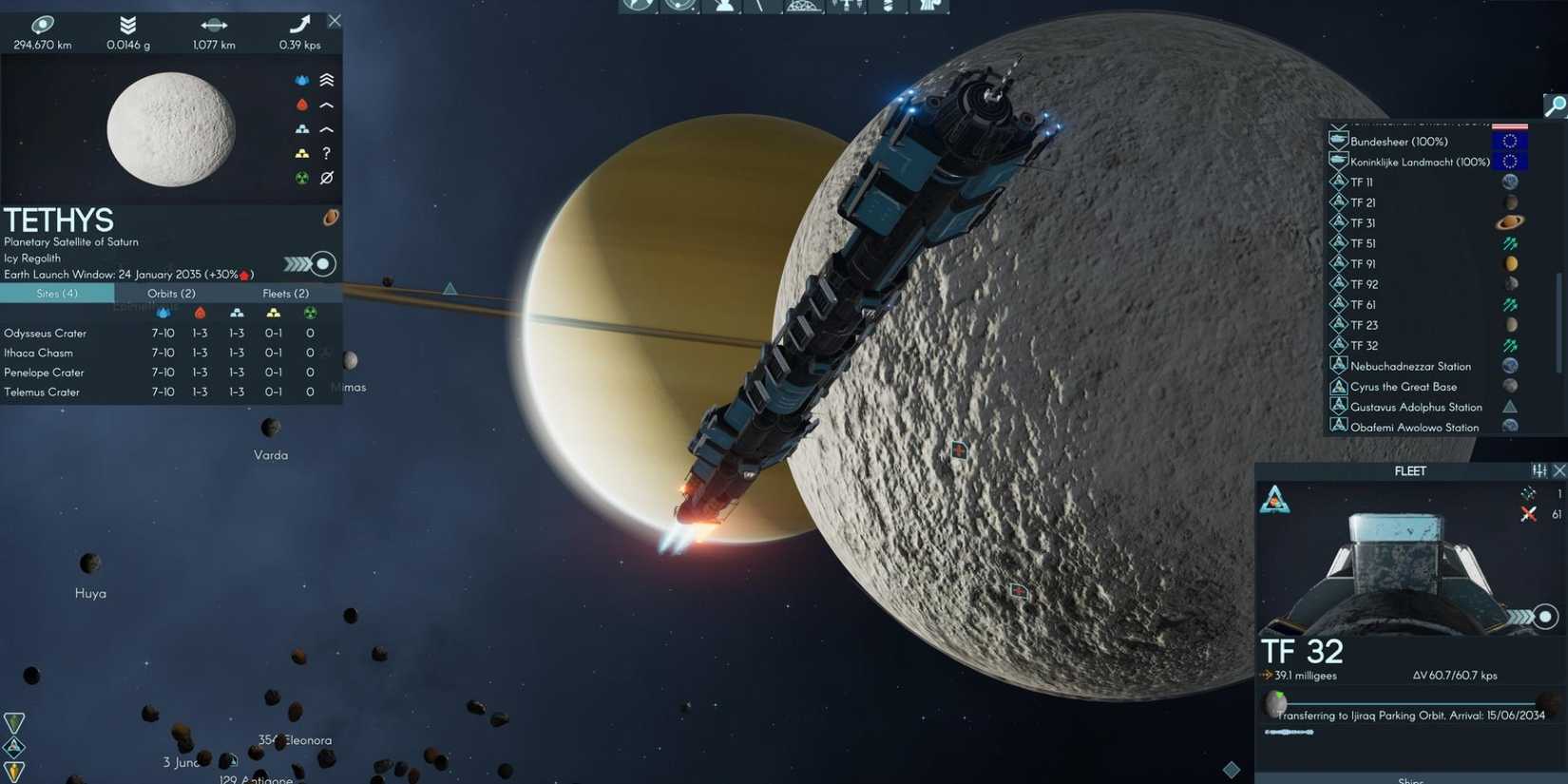 spaceship in Terra Invicta