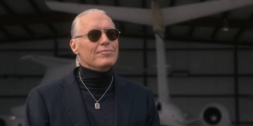 Thomas Ian Griffith as Terry Silver with sunglasses in Cobra Kai