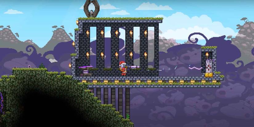 Testing-out Tesla's Wrath in Starbound