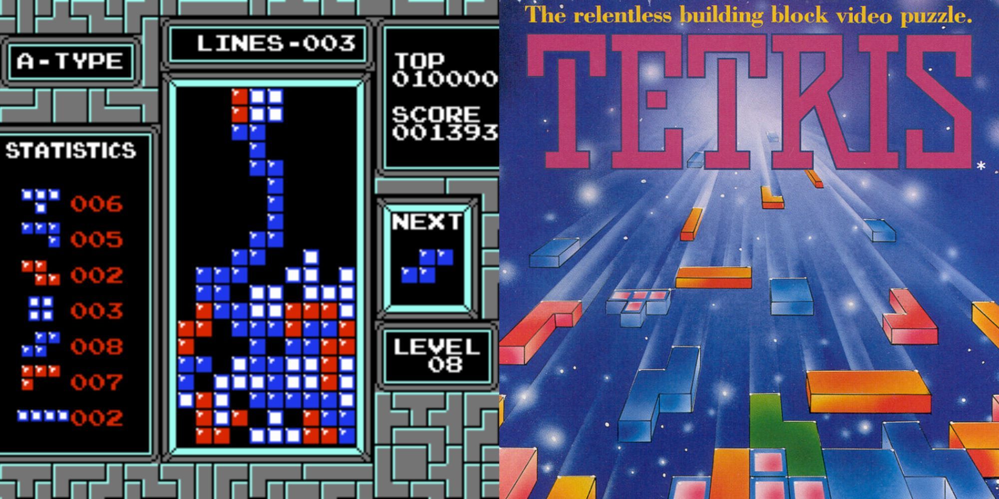 Left - Stack out screen shot, Right - Box Art