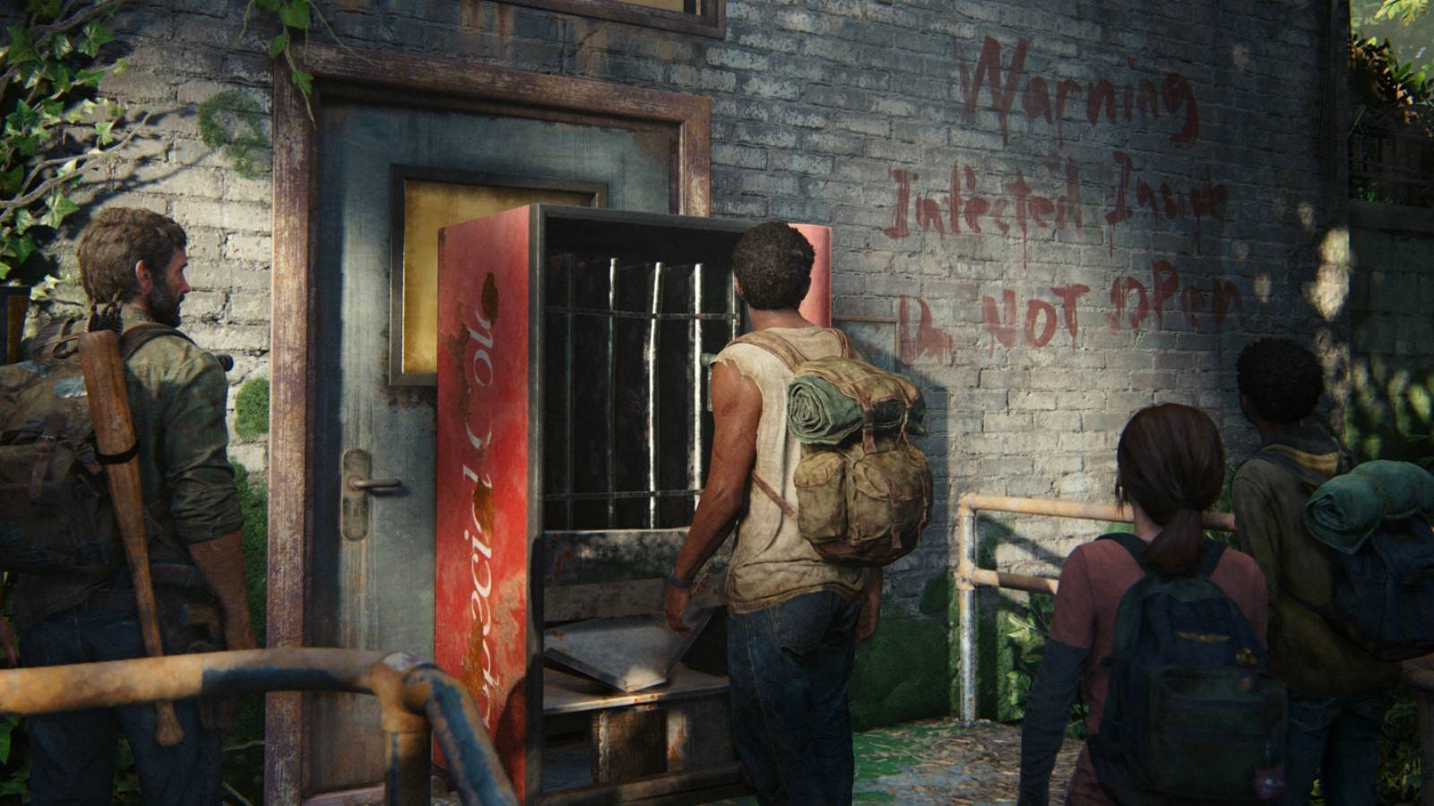 The Last of Us Part I Joel, Ellie, Henry and Sam