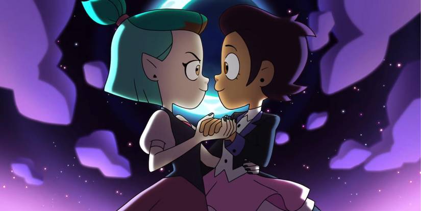 Luz and Amity embrace