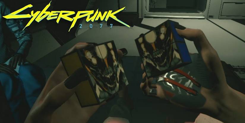 The Rubik's Cube with The Devil Tarot symbol in Cyberpunk 2077