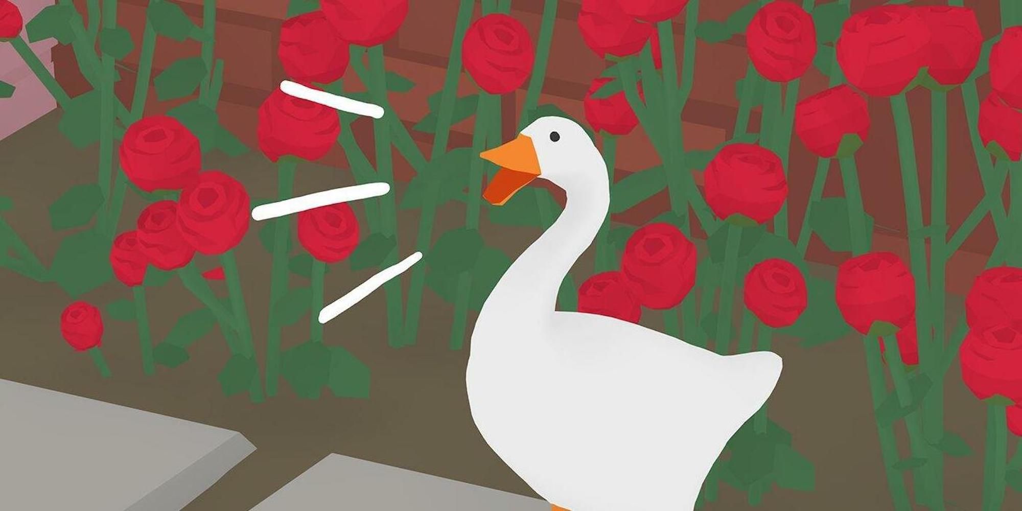 The goose in Untitled Goose Game