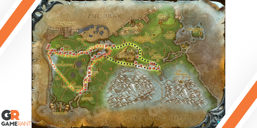 Tiger Lily Grizzly Hills Farming Route WotLK