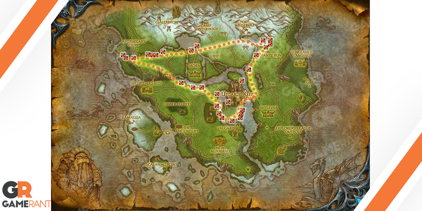 Tiger Lily Howling Fjord Farming Route WotLK