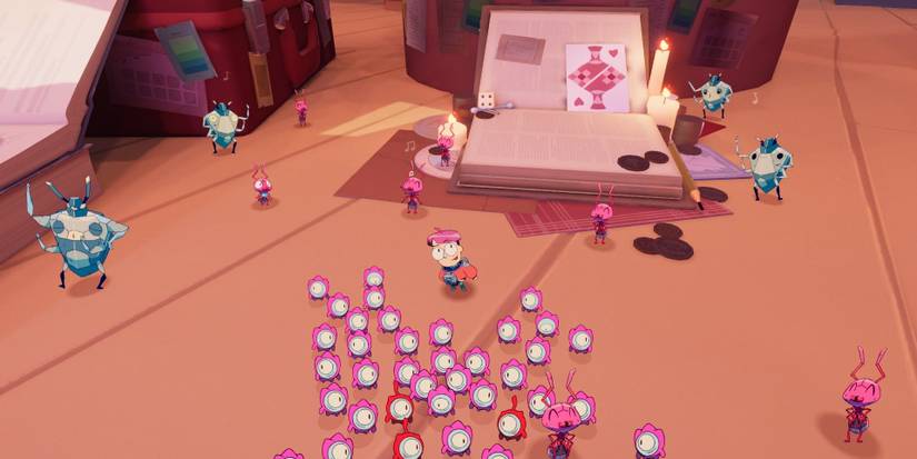 Ants and beetles singing together in Tinykin