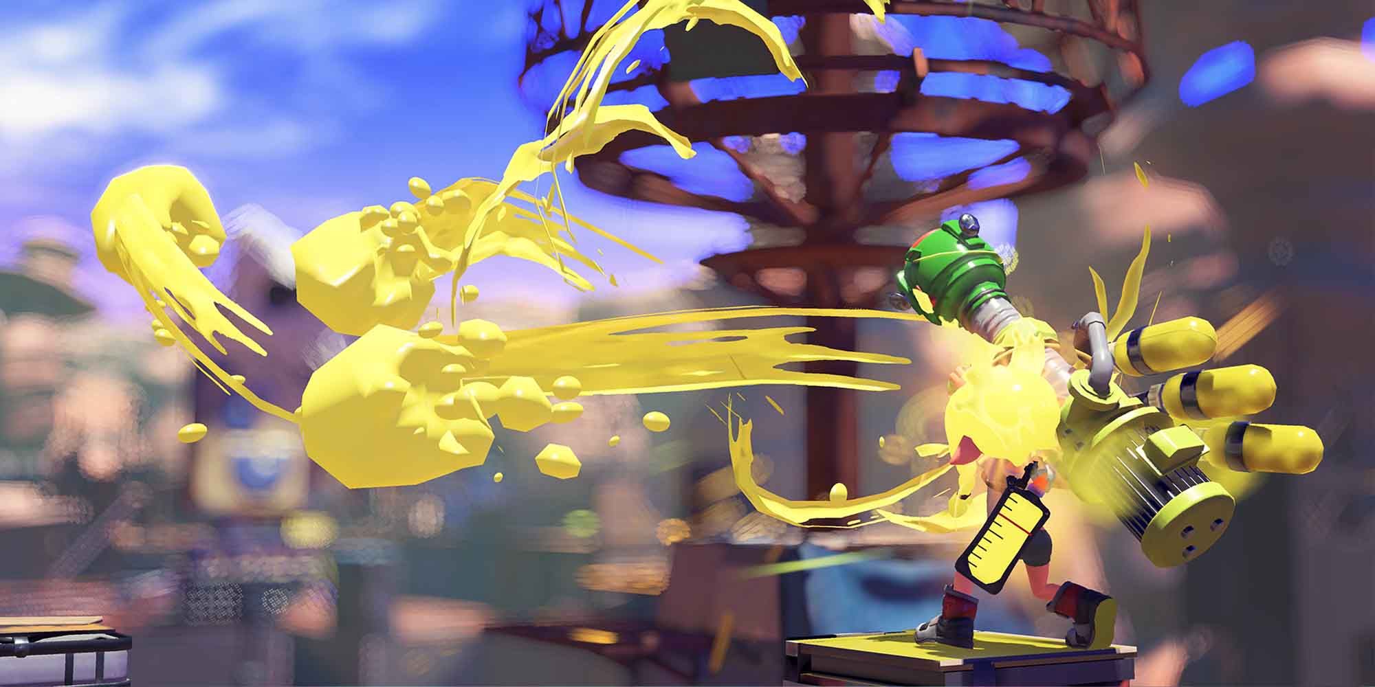 Using the Trizooka special weapon in Splatoon 3