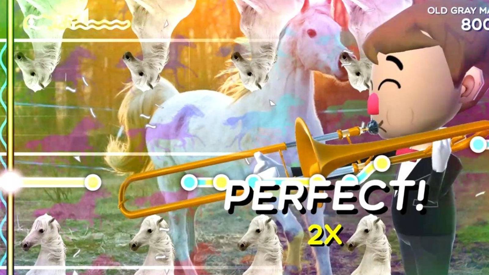 Trombone Champ Horse Background