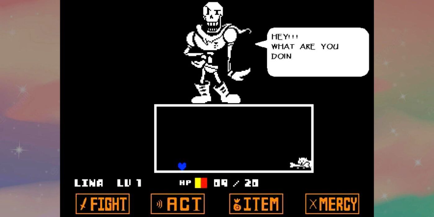 Undertale Papyrus Boss Battle