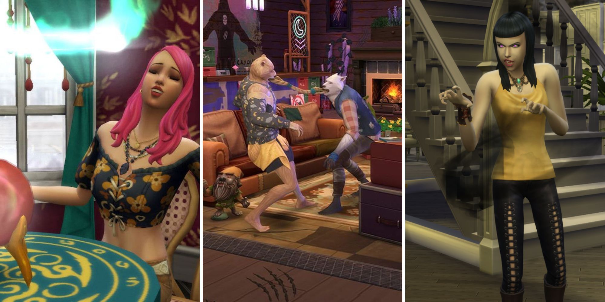 A selection of spooky expansion packs for The Sims 4